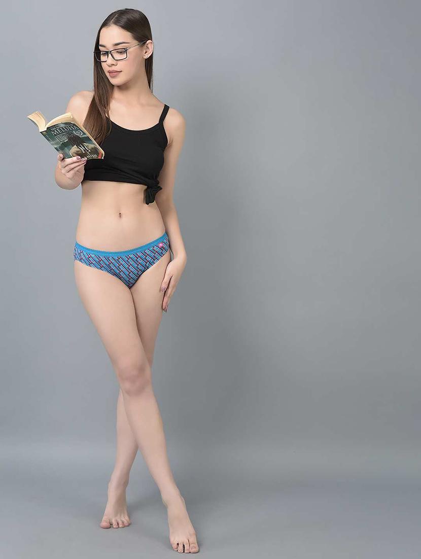 women printed low rise bikini panty combo - 21592880 - Standard Image - 5
