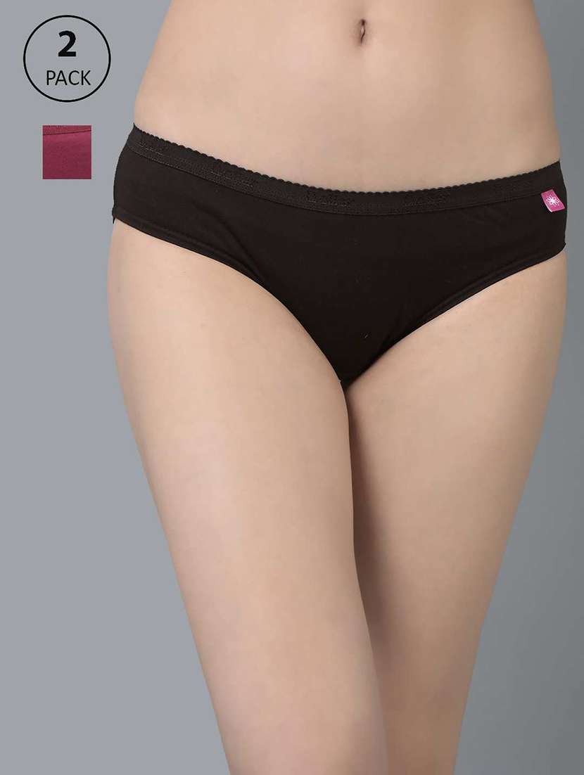 women solid low rise bikini panty combo - 21592893 -  Zoom Image - 0