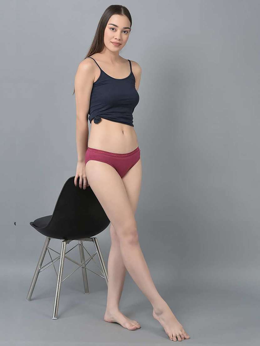 women solid low rise bikini panty combo - 21592893 -  Standard Image - 5