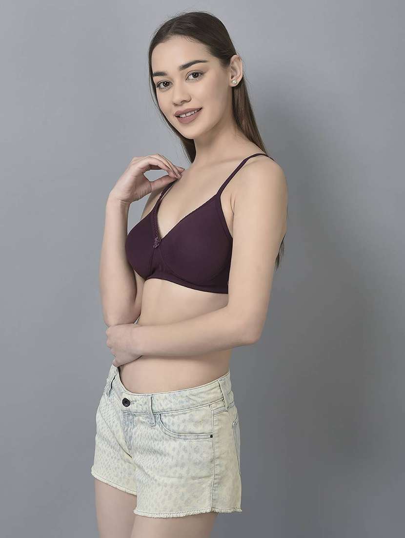 women solid full coverage everyday bra combo - 21592940 -  Standard Image - 3