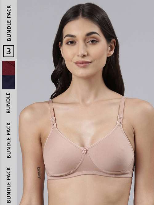 women solid full coverage everyday bra combo - 21592959 -  Standard Image - 0