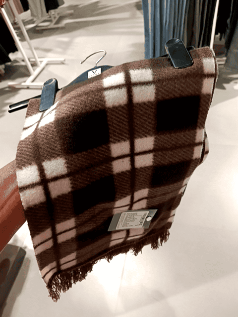 dark beige fleece muffler - 21593399 -  Zoom Image - 0