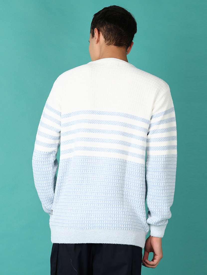 men striped long sleeve regular fit pullover  - 21593411 -  Standard Image - 3
