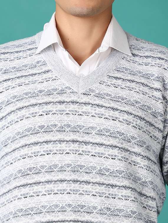 men self designed long sleeves cardigan - 21593462 -  Standard Image - 5