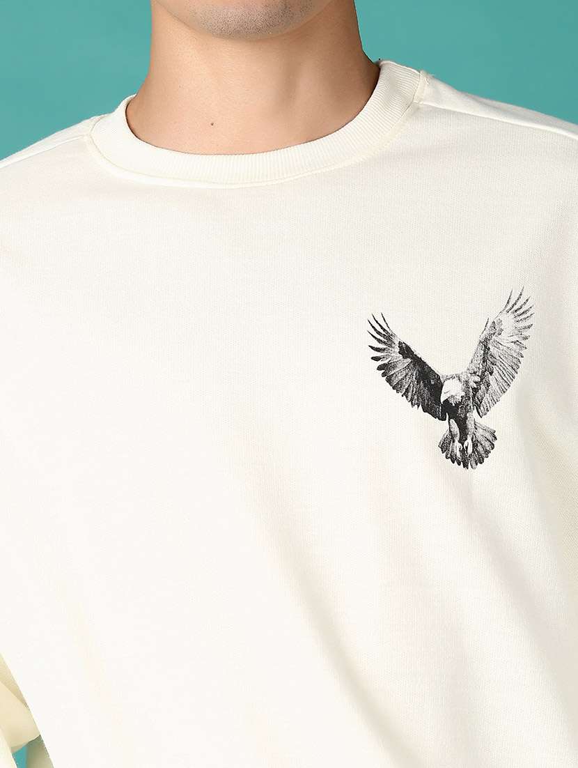 men long sleeves front & back print sweatshirt - 21593468 -  Standard Image - 5