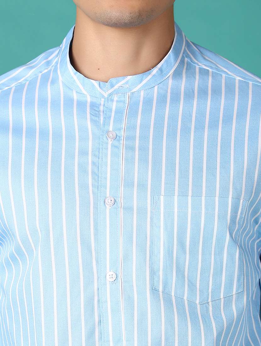 men stripes long sleeves casual shirt - 21593482 -  Standard Image - 5