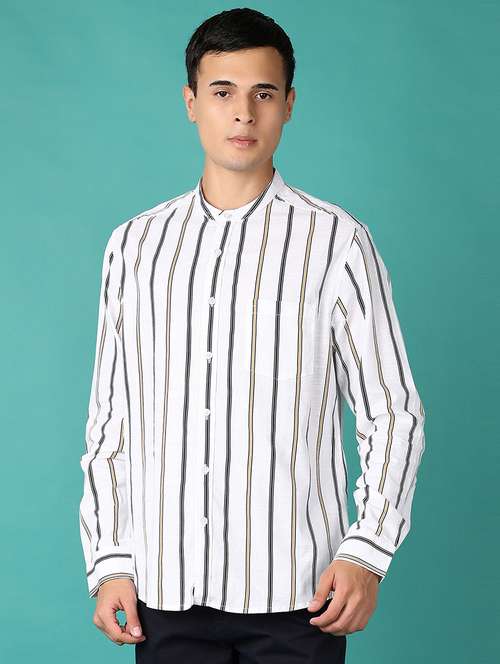 men striped long sleeve casual shirt - 21593483 -  Standard Image - 0