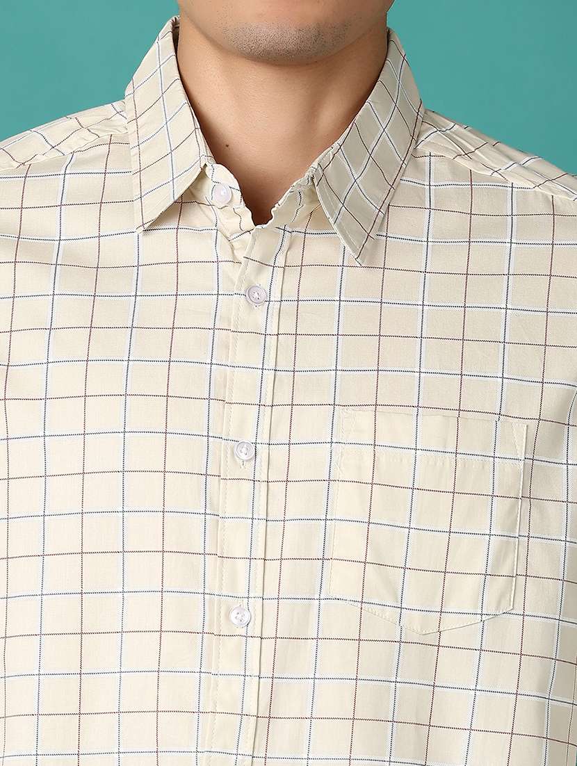 men checks long sleeves casual shirts - 21593484 -  Standard Image - 5