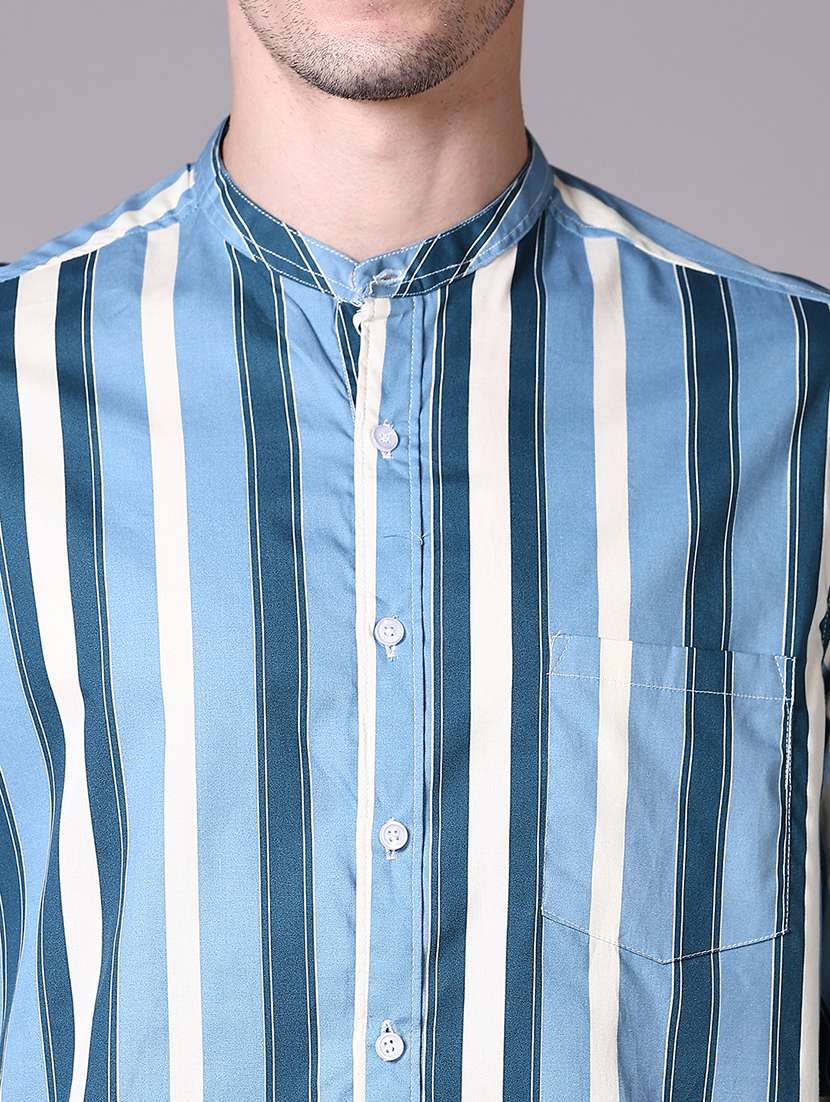 men striped long sleeve casual shirt - 21593486 -  Standard Image - 5