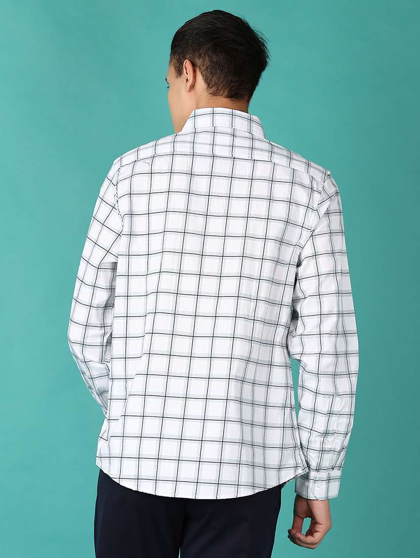 men checkered long sleeve casual shirt - 21593487 -  Standard Image - 3