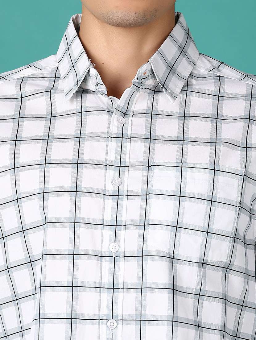 men checkered long sleeve casual shirt - 21593487 -  Standard Image - 5