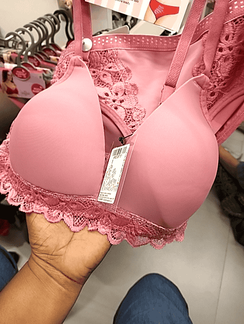 light pink satin bras and panty set - 21593493 - Standard Image - 0