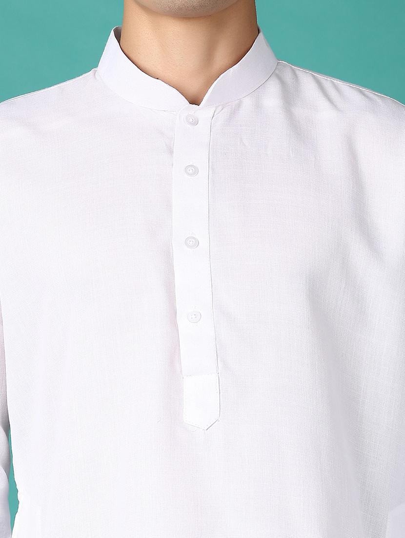 men mandarin neck kurta pyjama ethnic wear set - 21593536 - Standard Image - 5