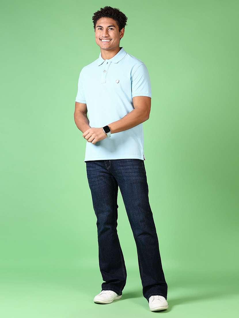men solid short sleeve polo t-shirt - 21593562 -  Standard Image - 3