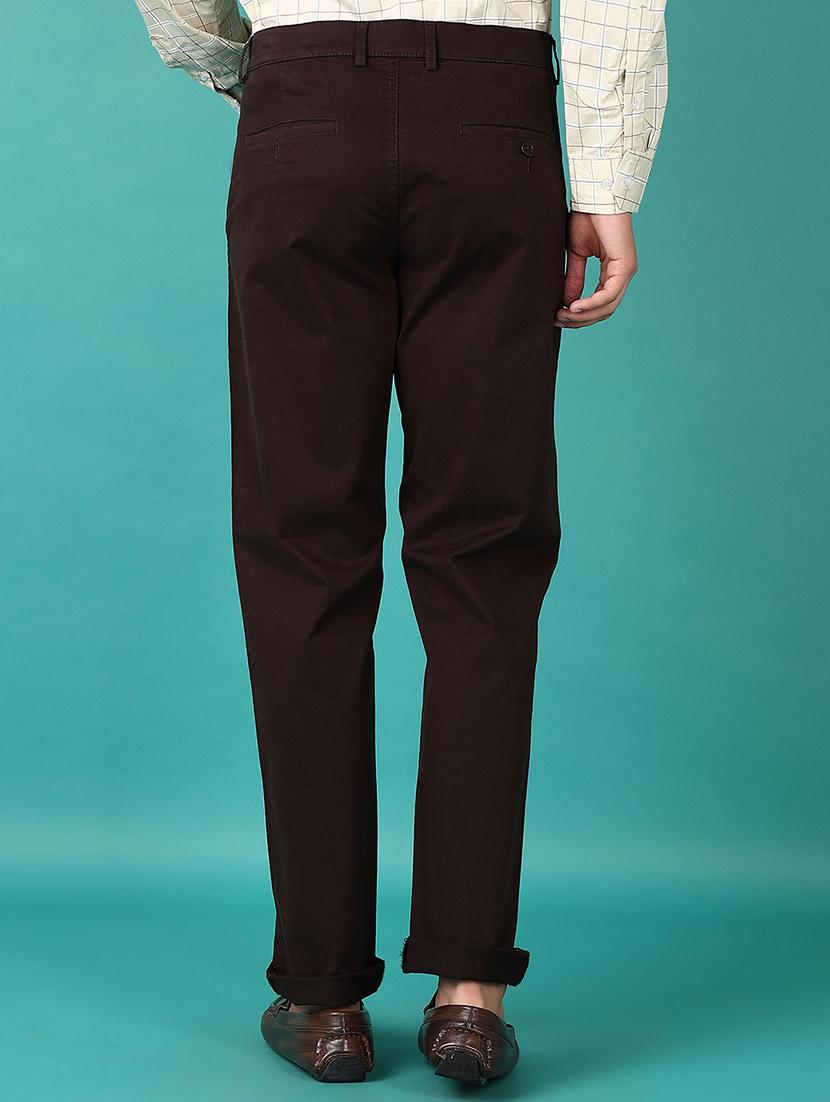 men solid chinos casual trouser - 21593732 - Standard Image - 3