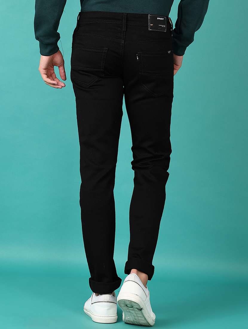 men solid mid rise slim fit jean - 21593865 -  Standard Image - 3