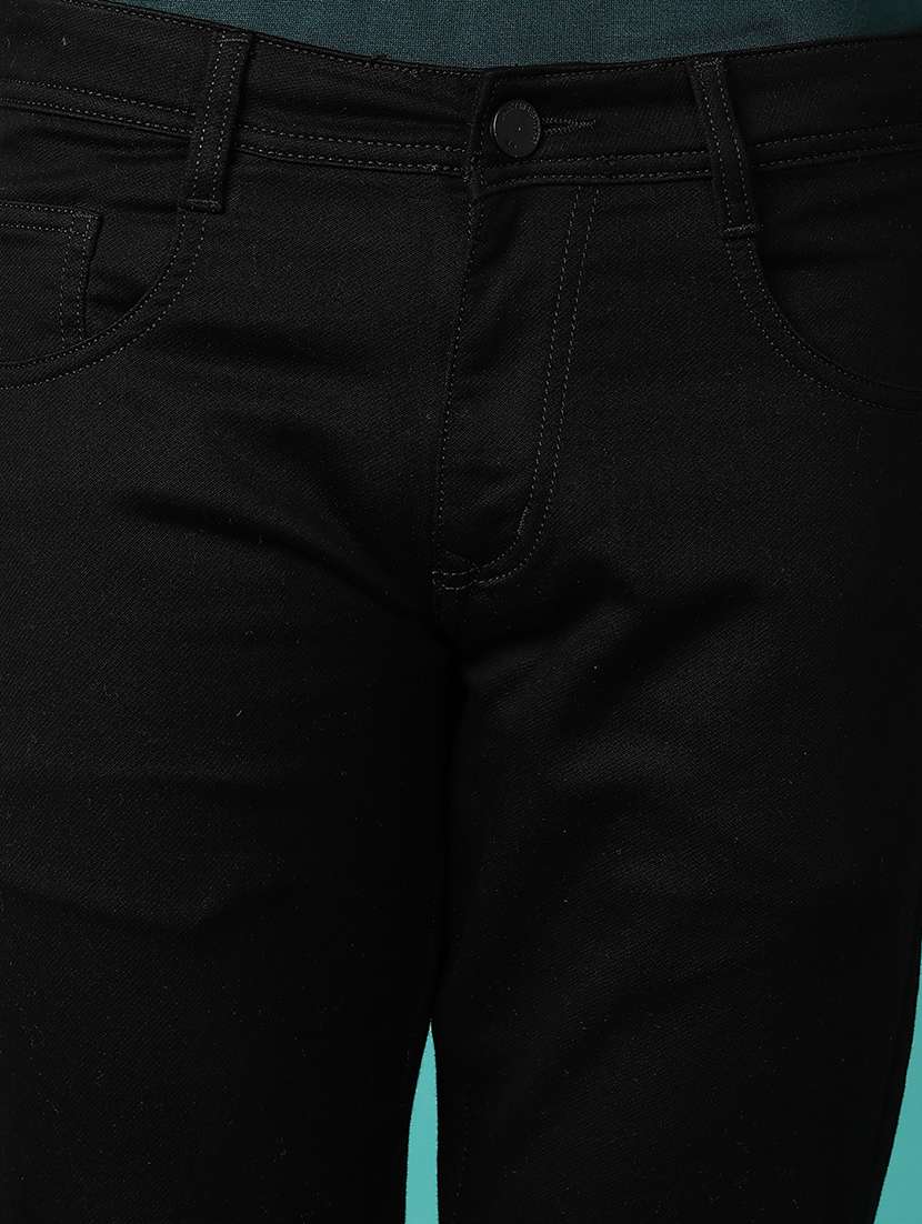 men solid mid rise slim fit jean - 21593865 -  Standard Image - 5