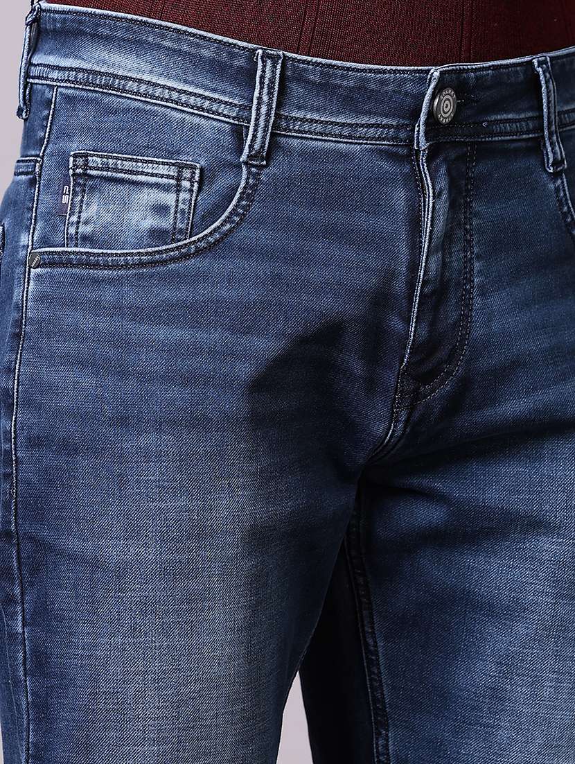 men solid mid rise slim fit jean - 21593866 -  Standard Image - 5