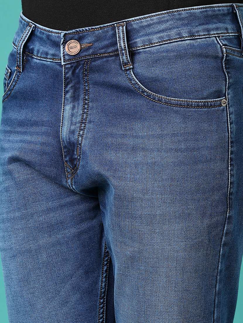 men solid mid rise slim fit jean - 21593867 - Standard Image - 5