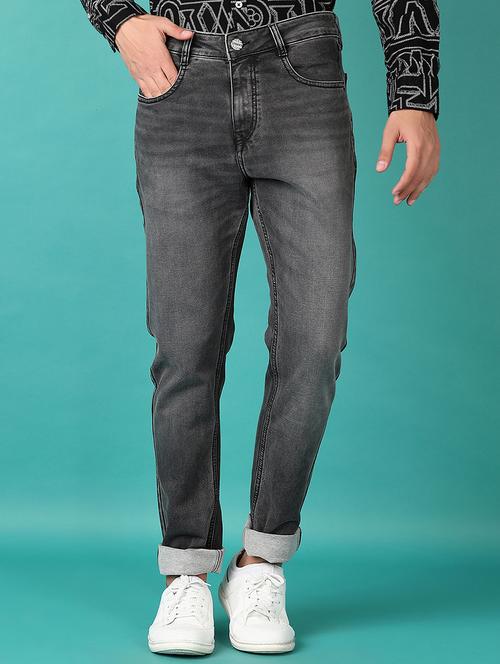 men solid mid rise slim fit jean - 21593868 - Standard Image - 0