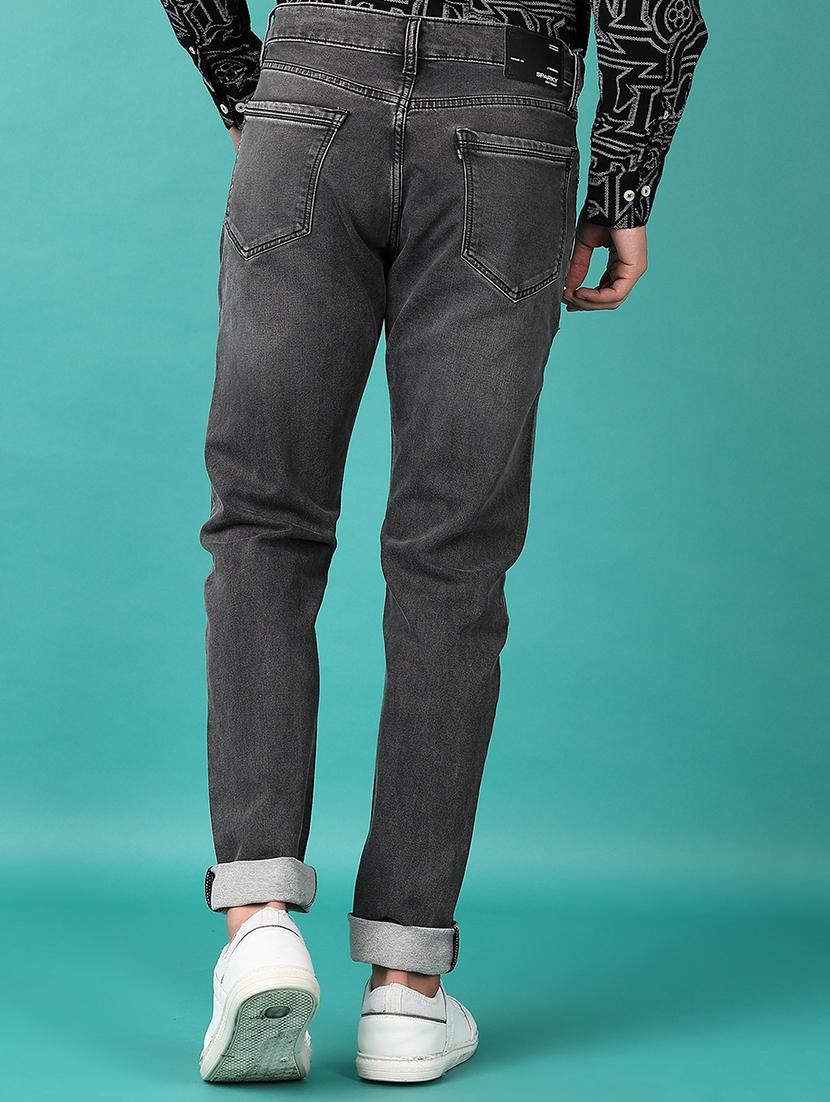 men solid mid rise slim fit jean - 21593868 - Standard Image - 3