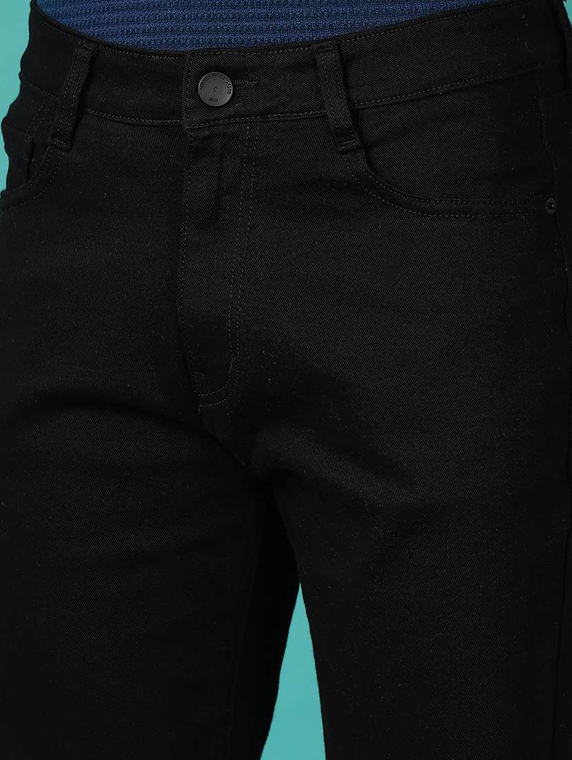 men solid mid rise relaxed fit jeans - 21593870 -  Standard Image - 5