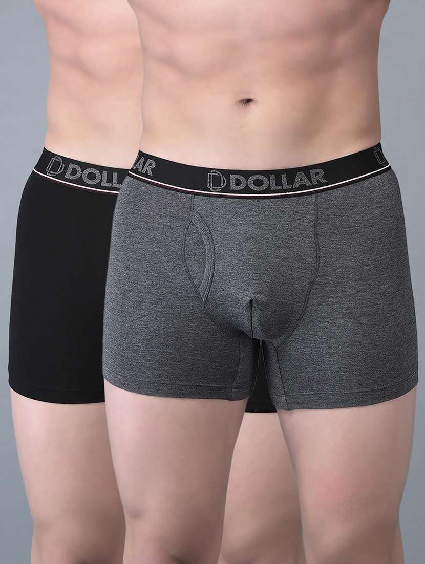 men pack of 2 solid trunks