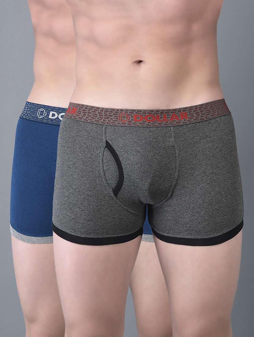 men pack of 2 solid trunks
