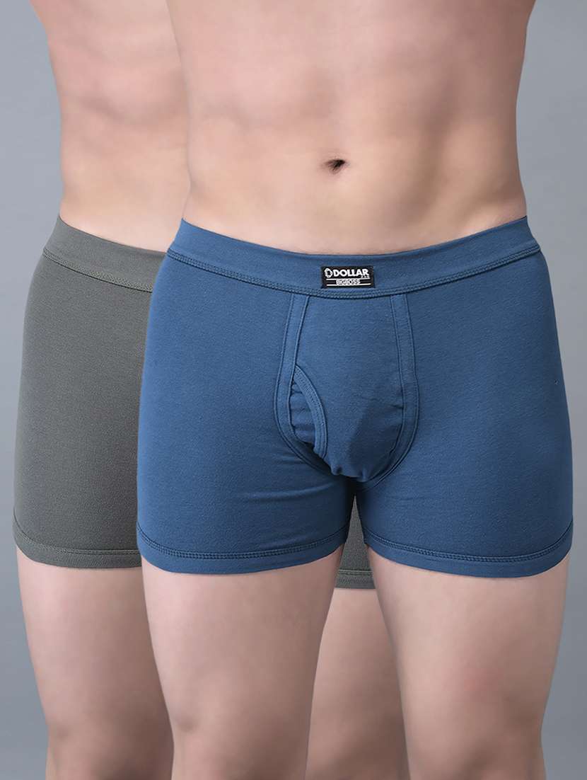 men pack of 2 solid trunks