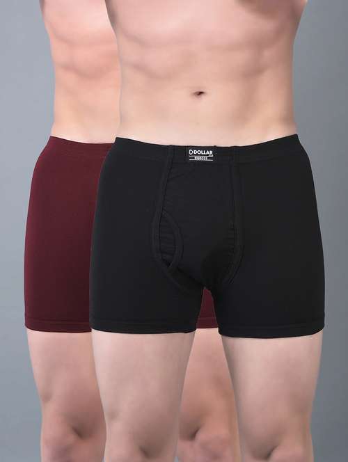 men pack of 2 solid trunks - 21594110 -  Standard Image - 0