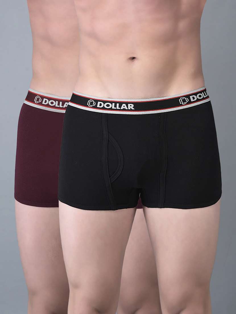 men pack of 2 solid trunks
