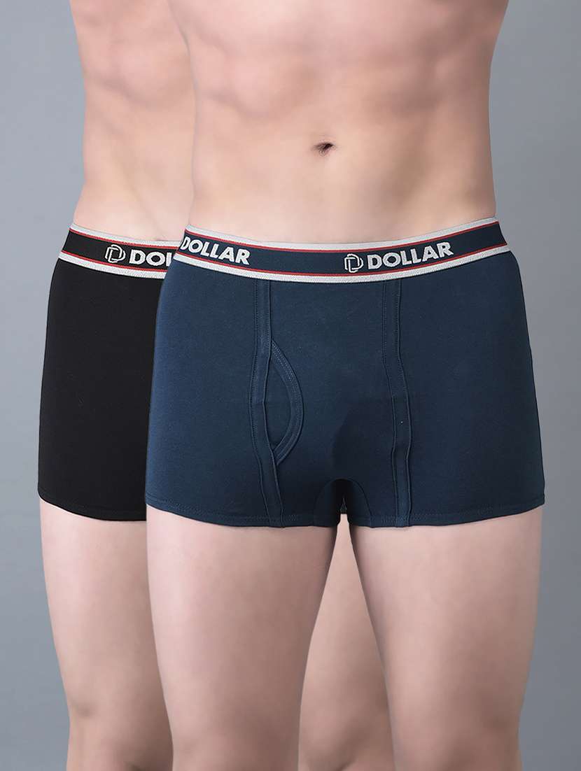 men pack of 2 solid trunks