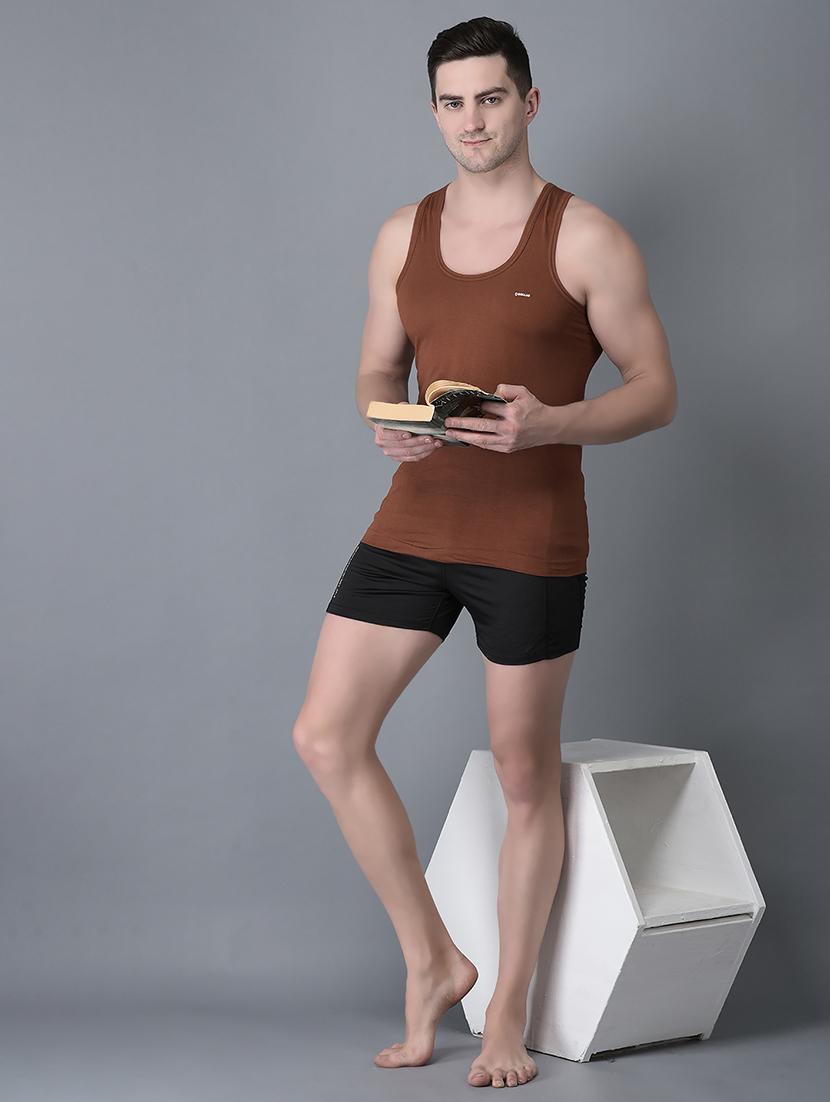 men pack of 2 solid vest - 21594507 - Standard Image - 3