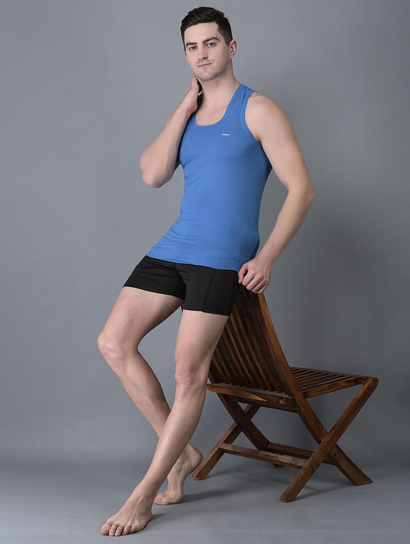 men pack of 2 solid vest - 21594508 - Standard Image - 3