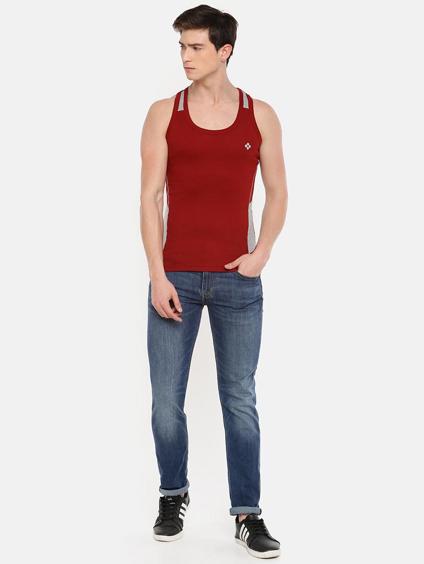 men pack of 2 solid vest - 21594524 - Standard Image - 3