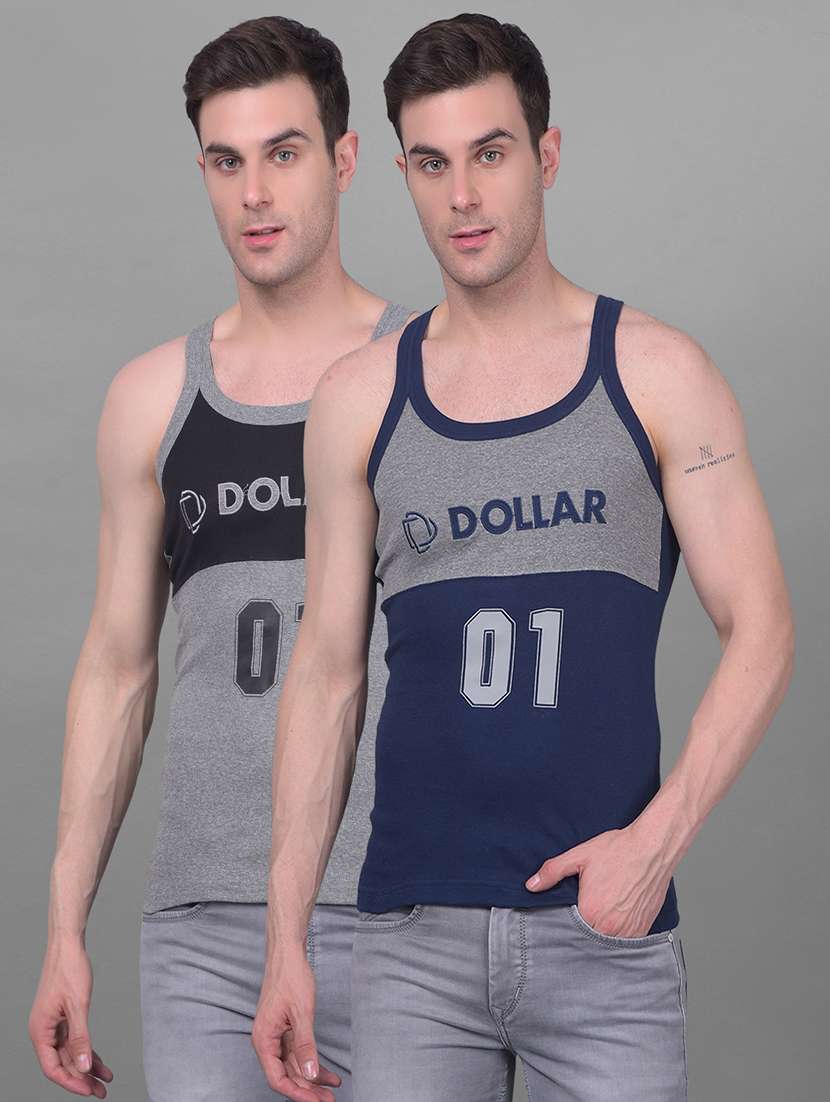men pack of 2 color block vest
