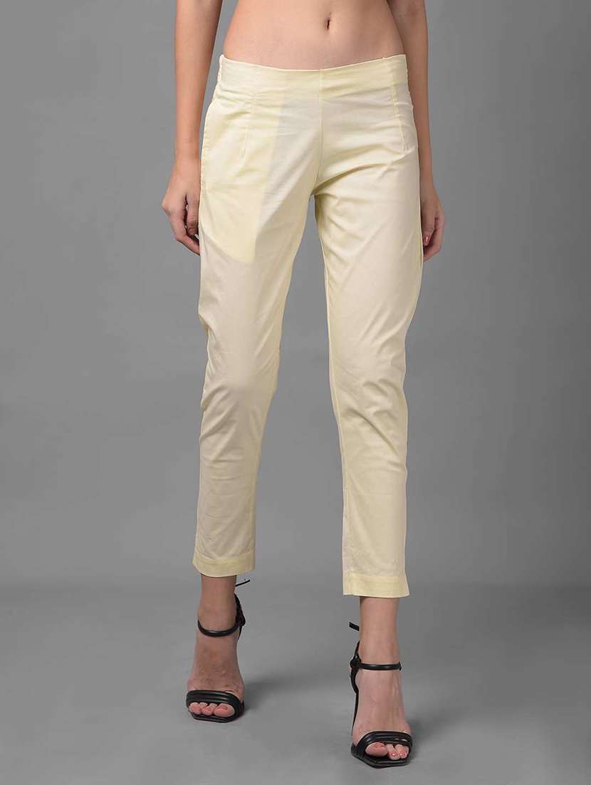 women solid ankle length jegging