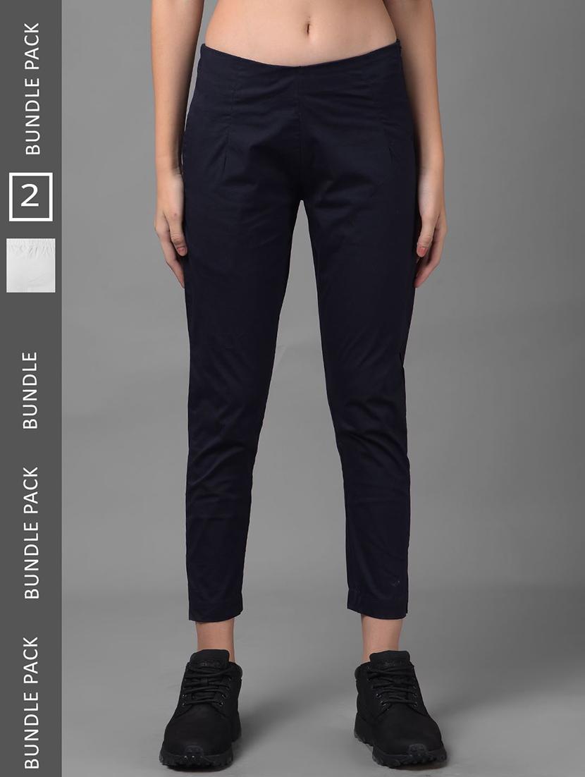 women pack of 2 solid ankle length jeggings - 21594928 - Zoom Image - 0