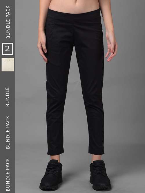 women pack of 2 solid ankle length jeggings - 21594929 -  Standard Image - 0