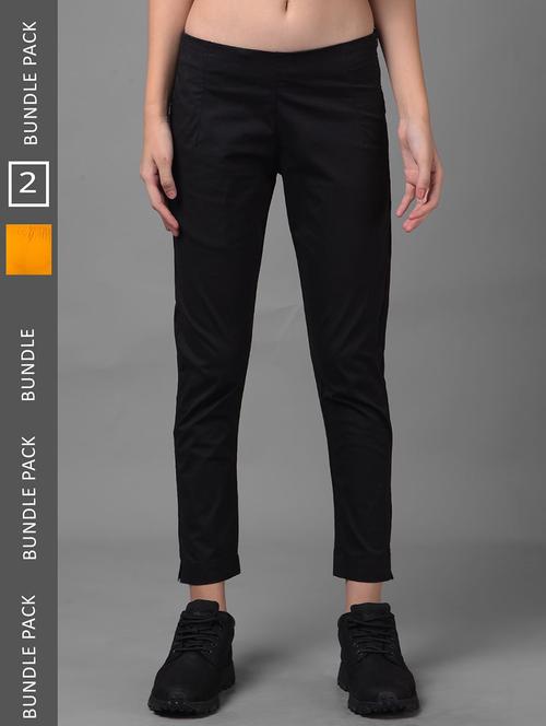 women pack of 2 solid ankle length jeggings - 21594932 -  Standard Image - 0