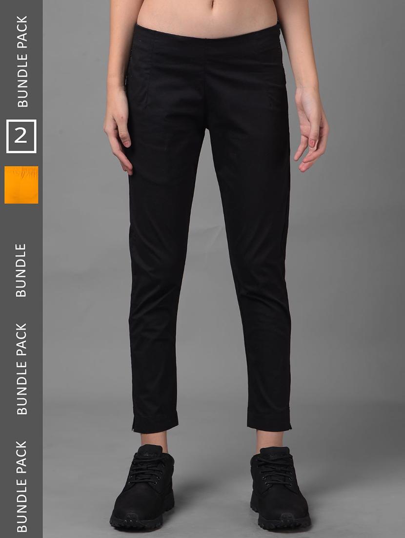 women pack of 2 solid ankle length jeggings - 21594932 -  Zoom Image - 0