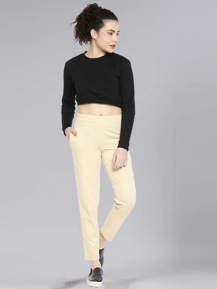 women solid ankle length jegging - 21594939 -  Standard Image - 3