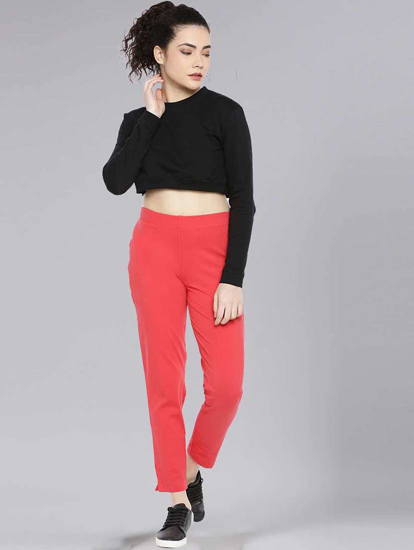 women solid ankle length jegging - 21594941 - Standard Image - 3