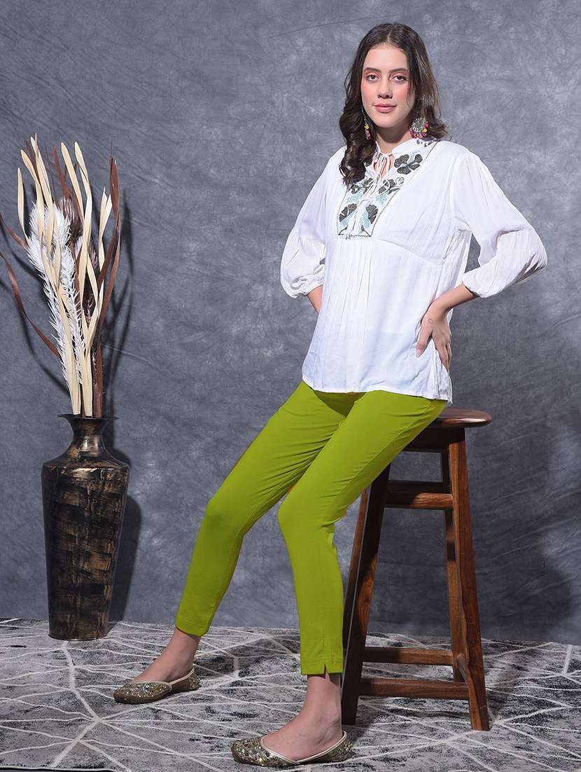 women solid ankle length jegging - 21594949 -  Standard Image - 3