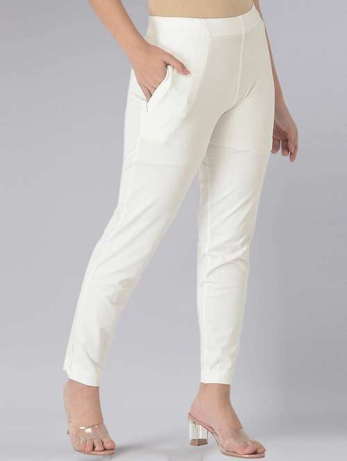 women solid ankle length jegging - 21594953 -  Standard Image - 0