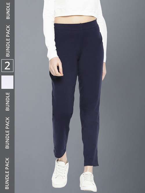 women pack of 2 solid ankle length jeggings - 21594990 -  Standard Image - 0