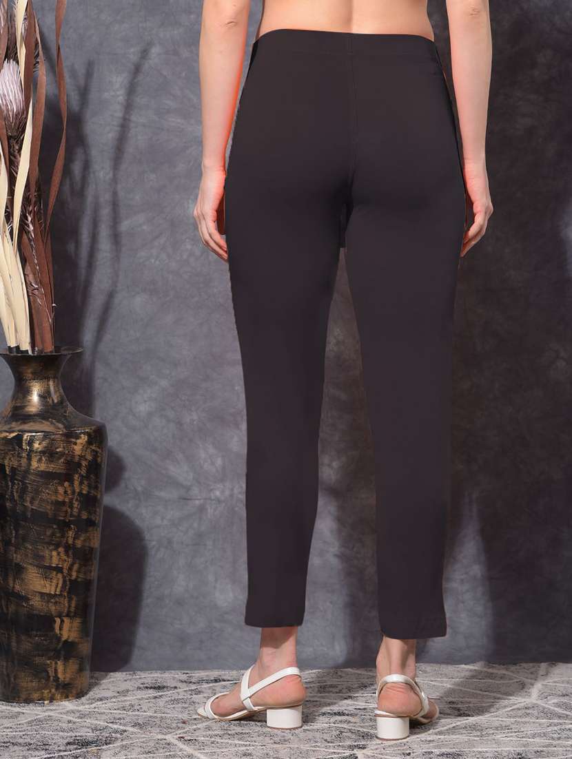 women pack of 3 solid ankle length jeggings - 21594998 -  Standard Image - 3