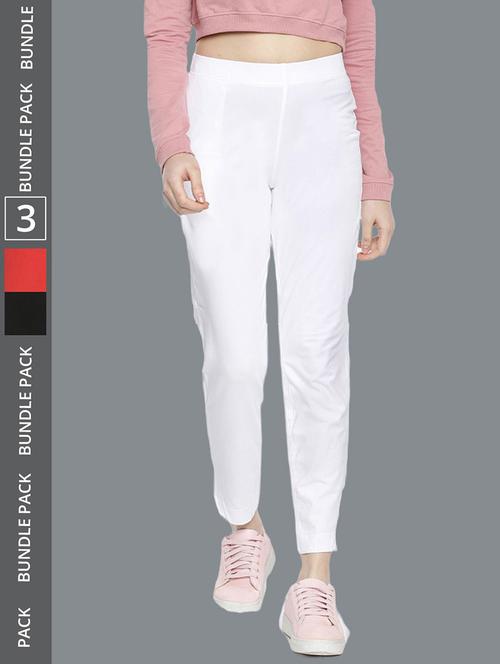 women pack of 3 solid ankle length jeggings - 21595000 - Standard Image - 0