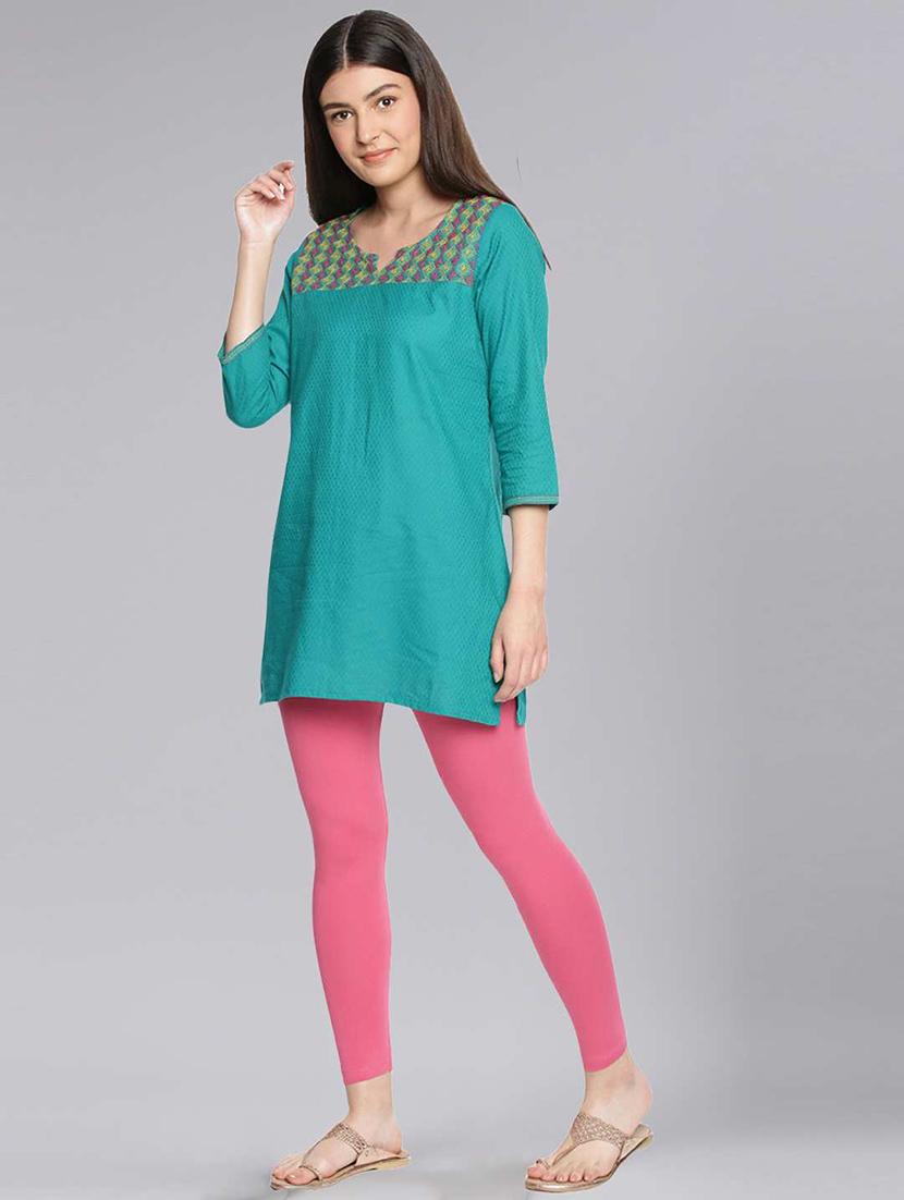 women solid ankle length legging - 21595088 - Standard Image - 3