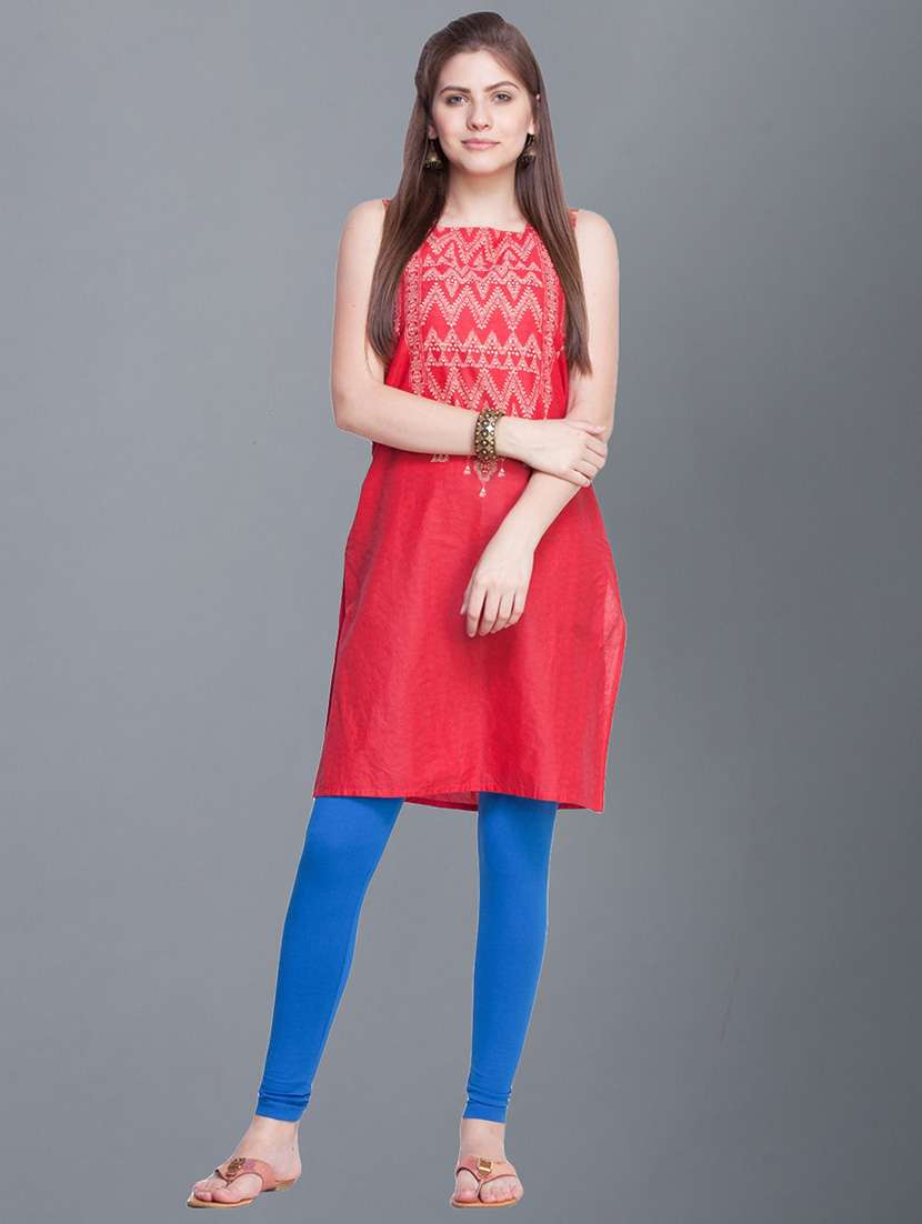 women solid ankle length legging - 21595093 -  Standard Image - 3